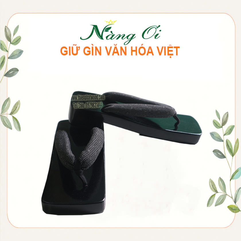guốc gỗ nhật bản màu đen